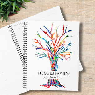 Personalisierter Rainbow Family Tree Meal Planner Planer