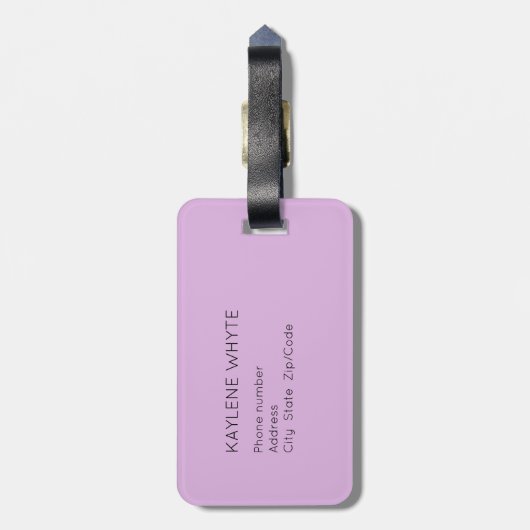 Personalisierter Rainbow-Gepäckträger Gepäckanhänger (Rückseite vertikal)