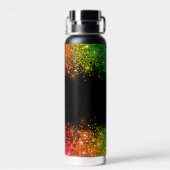 Personalisierter Rainbow-Glitzer Trinkflasche (Rückseite)