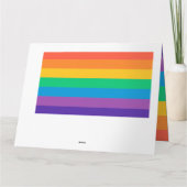 Personalisierter Rainbow-Gruß-Card Karte (Rückseite)