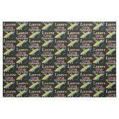 PERSONALISIERTER RAINBOW I LIEBE GYMNASTICS FABRIC STOFF (Fat Quarter (45,7 x 55,9 cm))