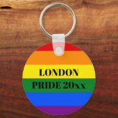 Personalisierter Rainbow-Keyring - Design2 Schlüsselanhänger (Rückseite)