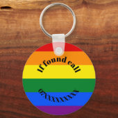 Personalisierter Rainbow-Keyring - Design2 Schlüsselanhänger (Vorderseite)