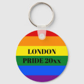 Personalisierter Rainbow-Keyring - Design2 Schlüsselanhänger (Rückseite)