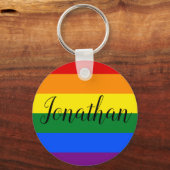 Personalisierter Rainbow-Keyring Schlüsselanhänger (Vorderseite)
