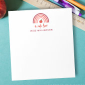 Personalisierter Rainbow-Lehrer Notizblock