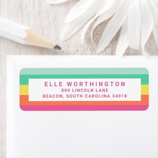 Personalisierter Rainbow-Sherbet-Farbblock (Insitu)