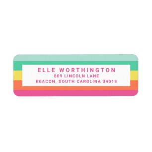 Personalisierter Rainbow-Sherbet-Farbblock