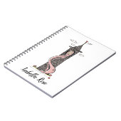 Personalisierter Rapunzel Princess Light Skin Tone Notizblock (Linke Seite)