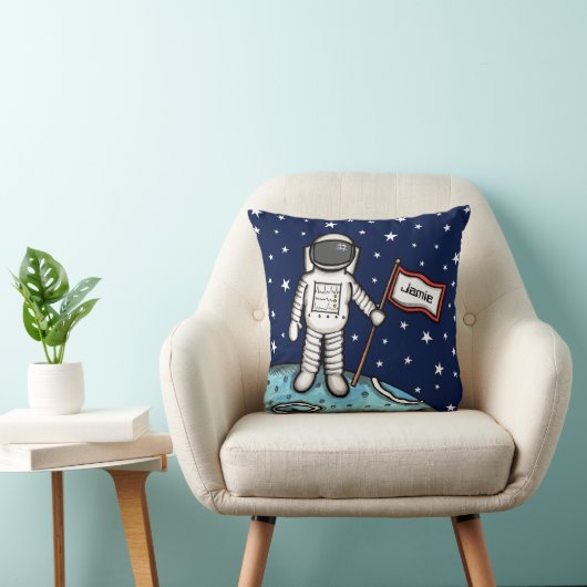 Personalisierter Raumfahrer Kosmonaut Kissen (Stuhl )