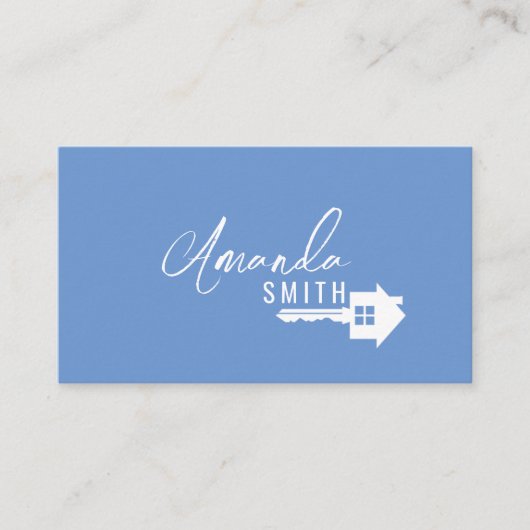 Personalisierter Real Anwesen Black and White Hous Visitenkarte (Vorderseite)