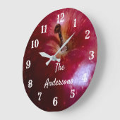 Personalisierter Realistischer Apple Große Wanduhr (Winkel)