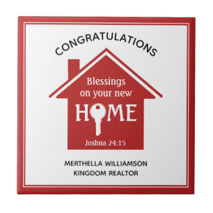 Personalisierter Realtor zu Client New Zuhause Fliese