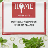 Personalisierter Realtor zu Client New Zuhause Geschirrtuch (Gefaltet)