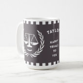 Personalisierter Rechtsanwalt Kaffeetasse (Vorderseite Links)