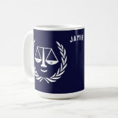 Personalisierter Rechtsanwalt Kaffeetasse (Vorderseite Links)