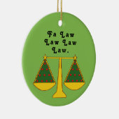 Personalisierter Rechtsanwalt Keepake Keramik Ornament (Rechts)