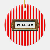 Personalisierter Rechtsanwalt Keepake Keramik Ornament (Hinten)