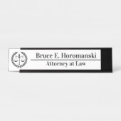 Personalisierter Rechtsanwalt Paralegal Schreibtischnamensplakette (Vorderseite )