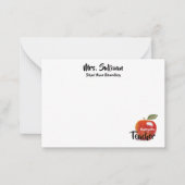 Personalisierter Red Apple Kindergarten Mitteilungskarte (Vorderseite)