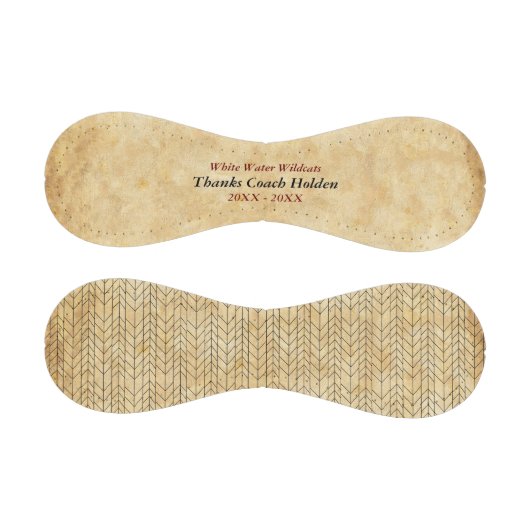 Personalisierter Red Baseball Coach Danke (Paneele)