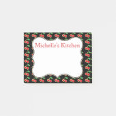 Personalisierter Red Cherry Post It Notes Post-it Klebezettel (Vorderseite)