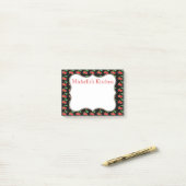 Personalisierter Red Cherry Post It Notes Post-it Klebezettel (Auf Schreibtisch)