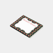 Personalisierter Red Cherry Post It Notes Post-it Klebezettel (angewinkelt)