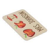 Personalisierter Red Delicious Apple für den Lehre Magnet (Rechte Seite)