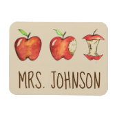 Personalisierter Red Delicious Apple für den Lehre Magnet (Horizontal)