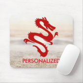 Personalisierter Red Dragon Mouse Pad Mousepad (Mit Mouse)