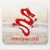 Personalisierter Red Dragon Mouse Pad Mousepad (Vorne)