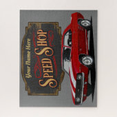 Personalisierter Red Speed Shop Puzzle (Vertikal)