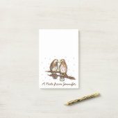 Personalisierter Red Tail Hawk Bird Lovebird Post Post-it Klebezettel (Auf Schreibtisch)