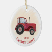 Personalisierter Red Traktor Weihnachtsschmuck (Rechts)