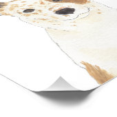 Personalisierter Red & White Heeler Cattledog Fotodruck (Ecke)