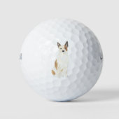 Personalisierter Red & White Heeler Cattledog Golfball (Vorderseite)