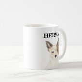Personalisierter Red & White Heeler Cattledog Kaffeetasse (VorderseiteRechts)