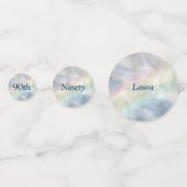Personalisierter Regenbogen, 90. Geburtstag Konfetti (Vorderseiten)