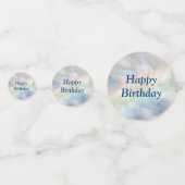 Personalisierter Regenbogen, 90. Geburtstag Konfetti (Rückseiten)