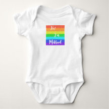 Personalisierter Regenbogen Baby Jersey Bodysuit