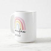 Personalisierter Regenbogen-Becher als Geschenk fü Kaffeetasse (Vorderseite Links)