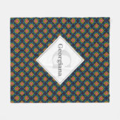 Personalisierter Regenbogen Blumenstrauß Fossilien Fleecedecke (Vorderseite (Horizontal))