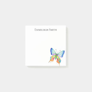 Personalisierter Regenbogen Butterfly Post It Note Post-it Klebezettel