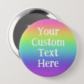 Personalisierter Regenbogen-Button-On-Button Button (Vorne & Hinten)