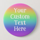 Personalisierter Regenbogen-Button-On-Button Button (Vorderseite)