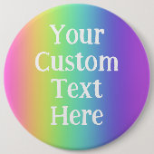 Personalisierter Regenbogen-Button-On-Button Button (Vorderseite)