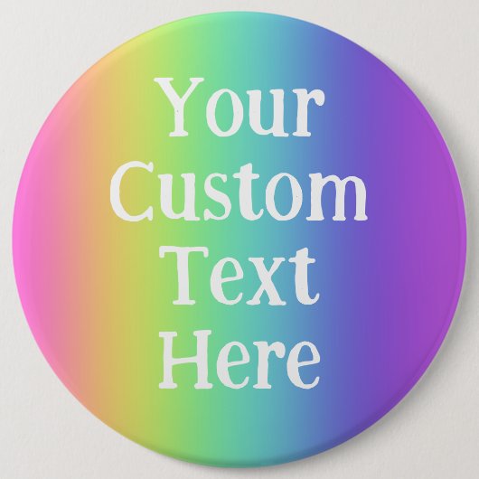 Personalisierter Regenbogen-Button-On-Button Button (Vorderseite)