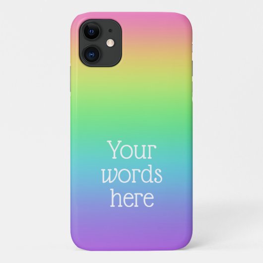 Personalisierter Regenbogen Case-Mate iPhone Hülle (Rückseite)