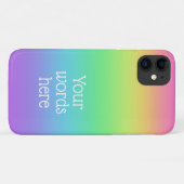 Personalisierter Regenbogen Case-Mate iPhone Hülle (Rückseite (Horizontal))